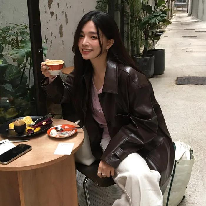 [29CM단독][여울PICK] Leather Out-Pocket Half Jacket (2color)