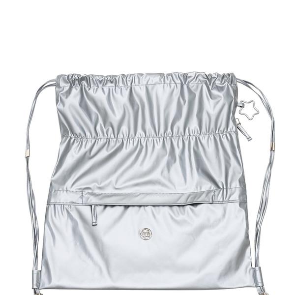 DAMP GLOSSY STRING BACK PACK_SILVER