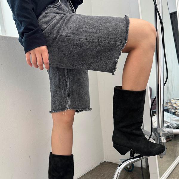 Marsèll Suede Sculptural Heeled Boots