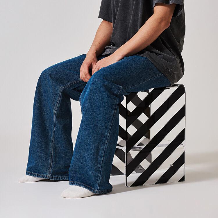 Mini Chair_Stripe 스툴 사이드테이블