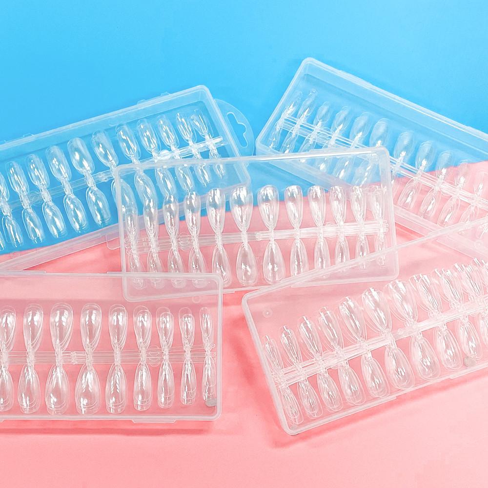 네일팁 투명말랑팁 말캉팁-아몬드 인조손톱 젤아트재료