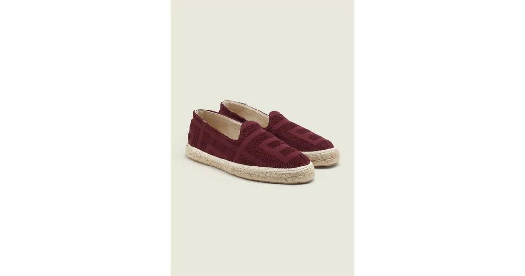 Burgundy Terrace Terry Espadrilles