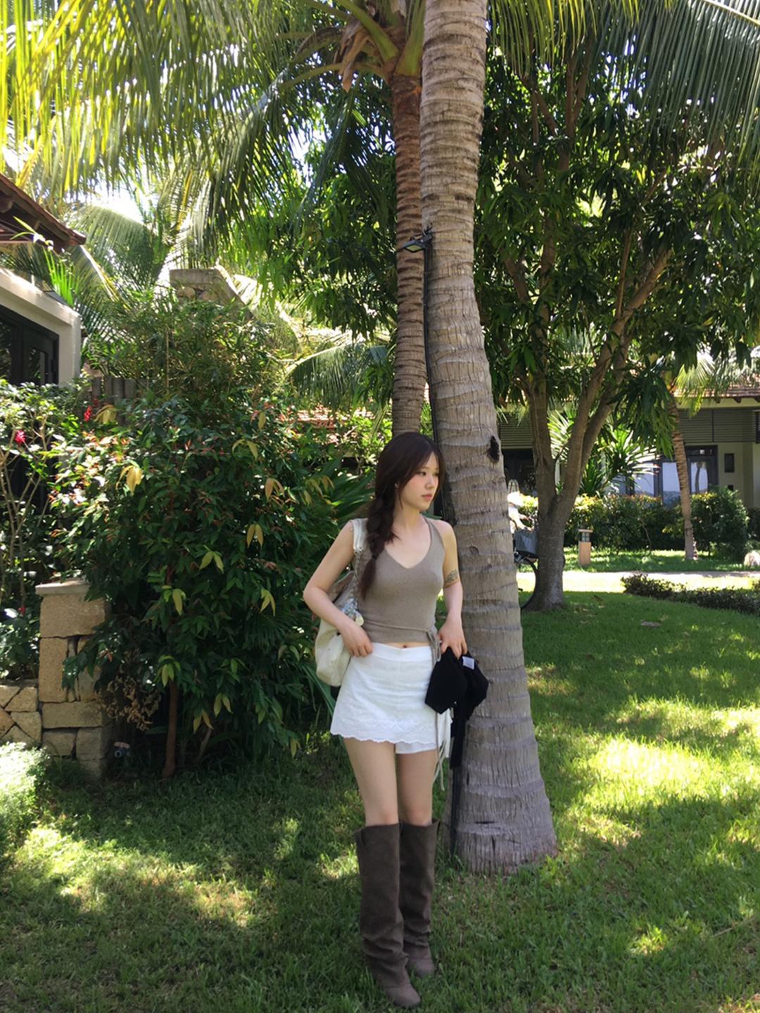 punching wrap skirt