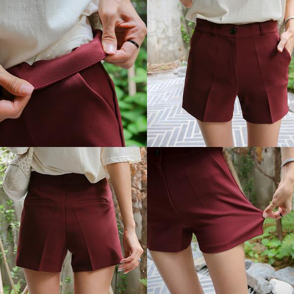 아름다운*밴딩숏슬랙스