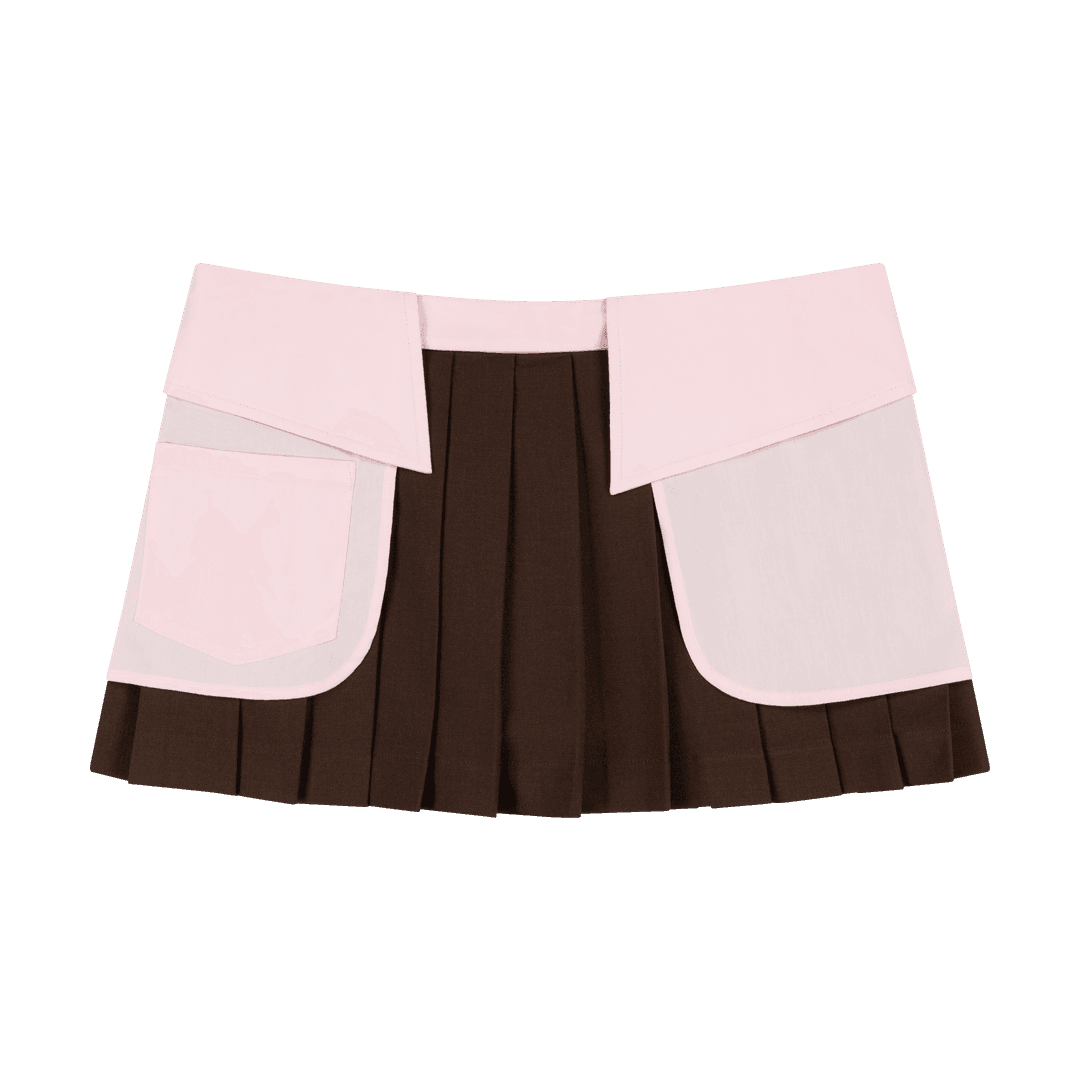 PINK COLLAR MINI SKORT - XS