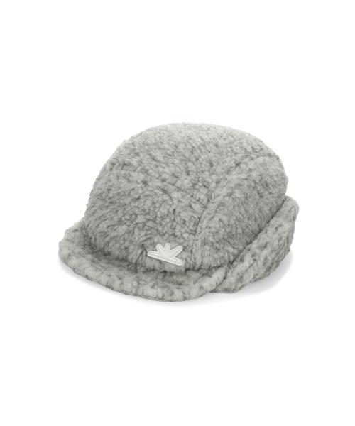 Sherpa Fleece Earflap Cap Heather Grey