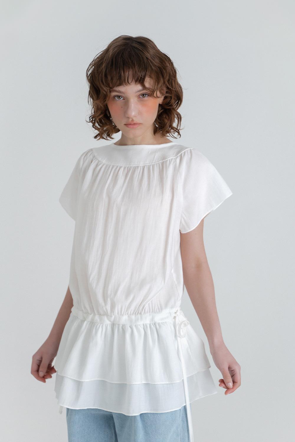 Sally string blouse_white