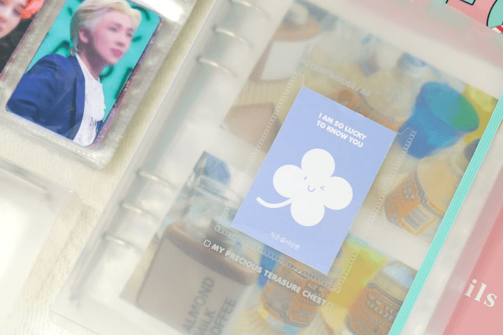 A5 데코 바인더 2포켓 (사진 앨범 엽서 스티커 초음파 포토북)