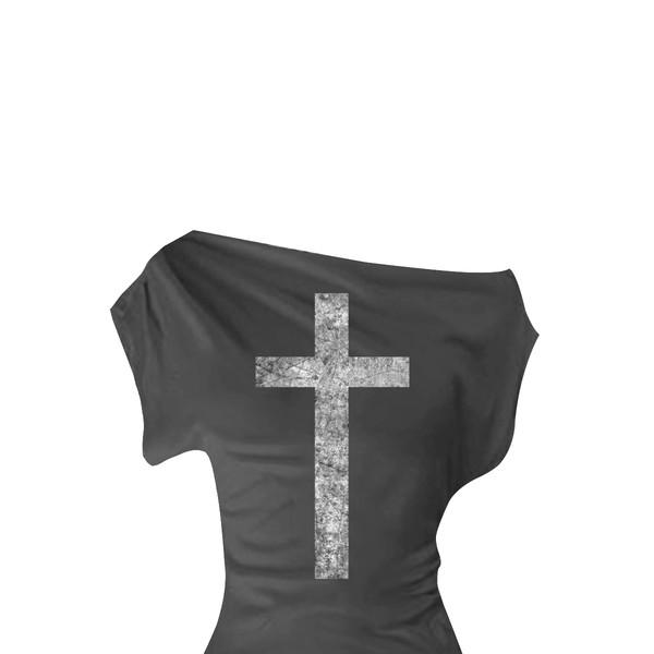 Cross off shoulder (CHARCOAL)