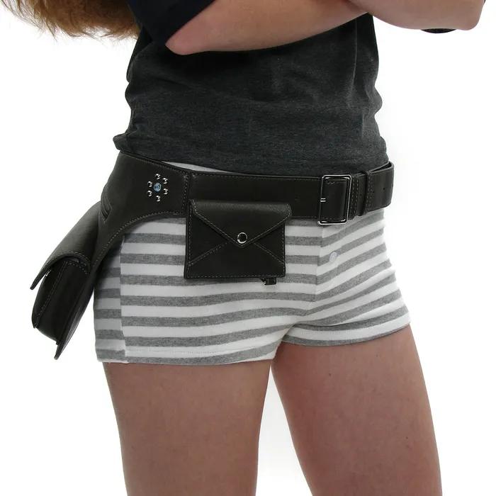 LAYERED HOLSTER POCKET BELT_CHARCOAL
