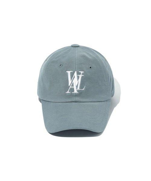 우알롱(WOOALONG)  Signature Logo ball cap - DUSTY BLUE - 사이즈 & 후기 | 무신사