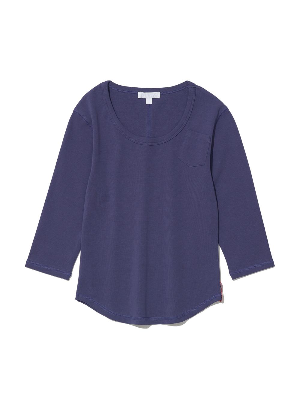 [WOMEN] PWC ROUND NECK THREE QUARTER SLEEVE TEE_PURPLE