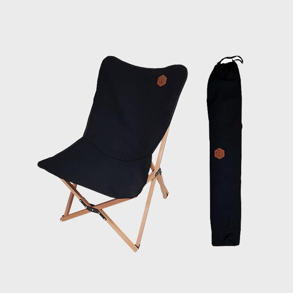 모닥 우든 세파비 캔버스 체어 M 블랙