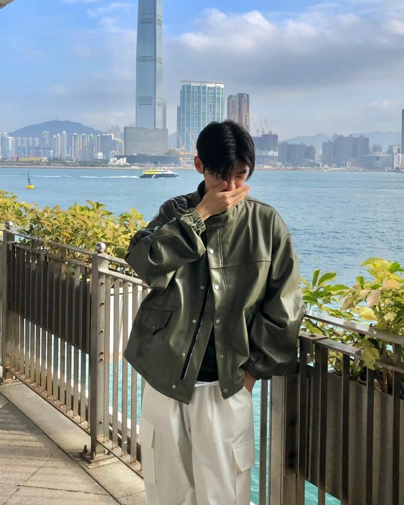 Reverie jacket 레베리 레더 자켓 야상 레자 오버핏 루즈핏