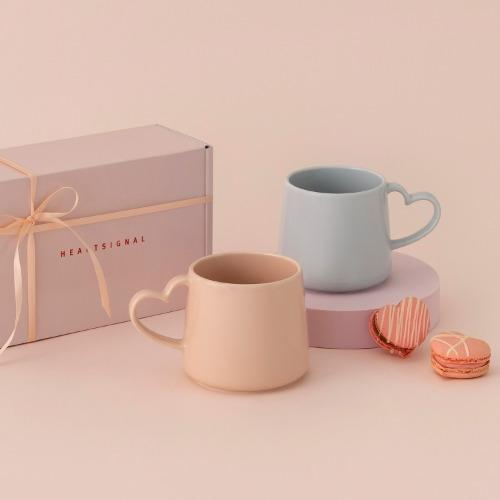 하트 시그널 머그 2P세트