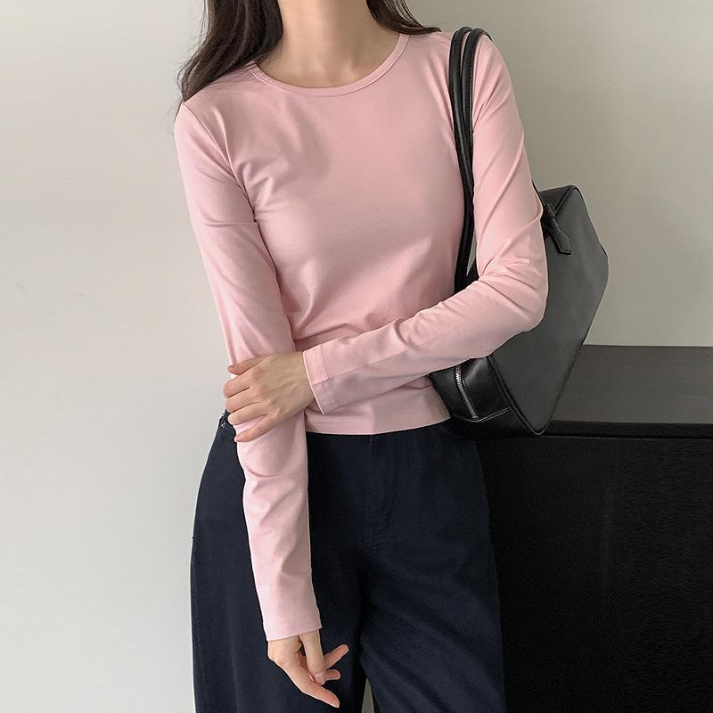 [기본이너✔/활용도UP/데일리템]토레 라운드 모달 긴팔 티셔츠 - 5 color