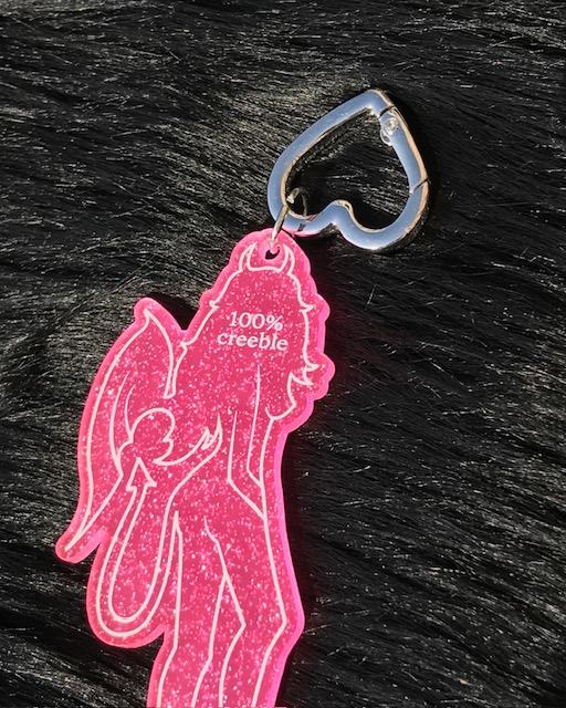 100% creeble keyring