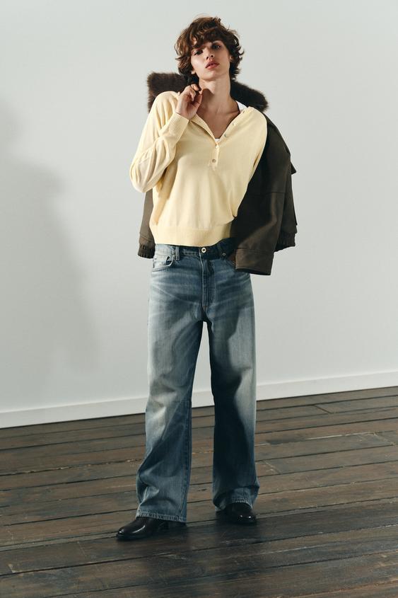 JEANS TRF BAGGY BALLOON 미디엄 스타일