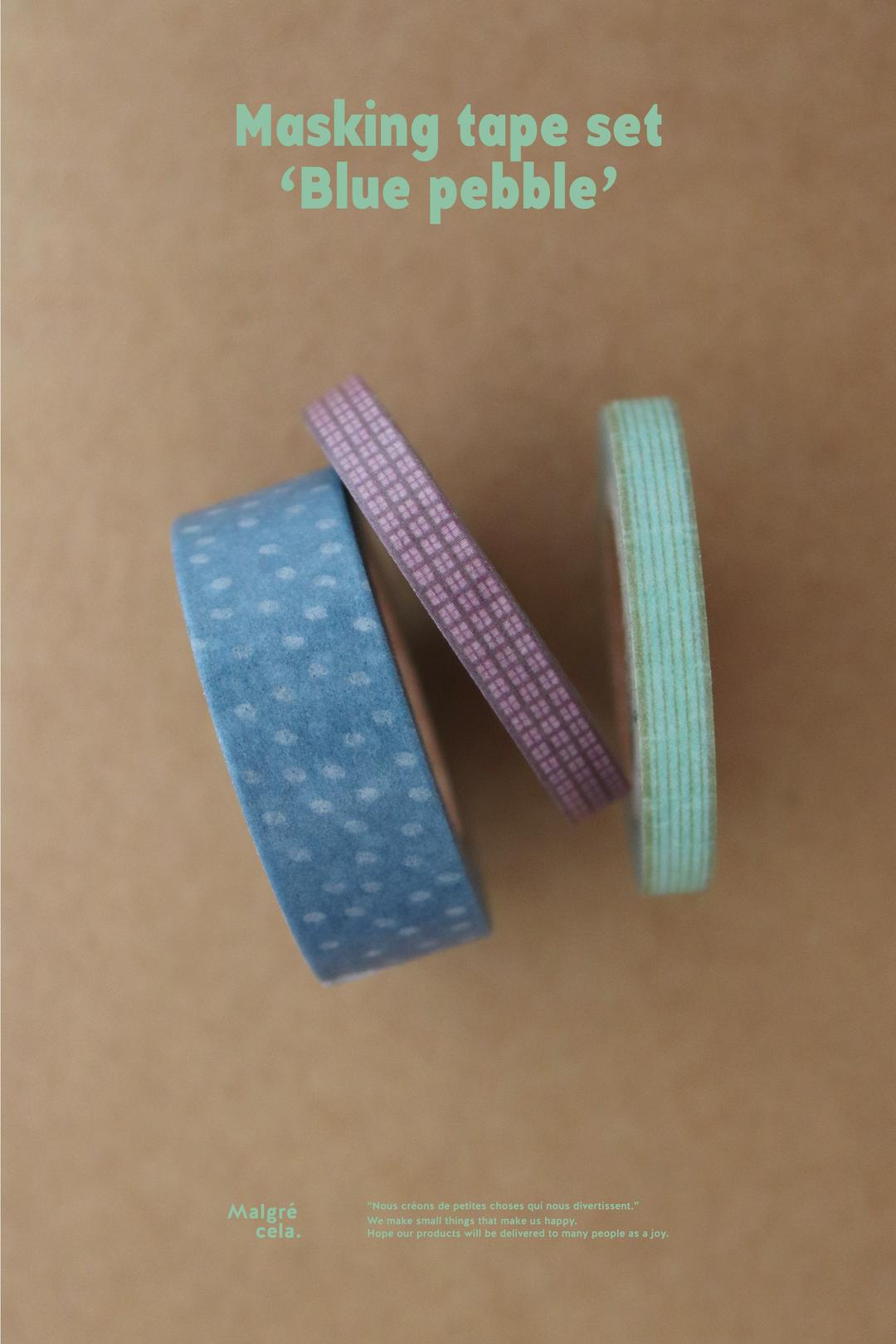 Masking tape Set - Blue pebble