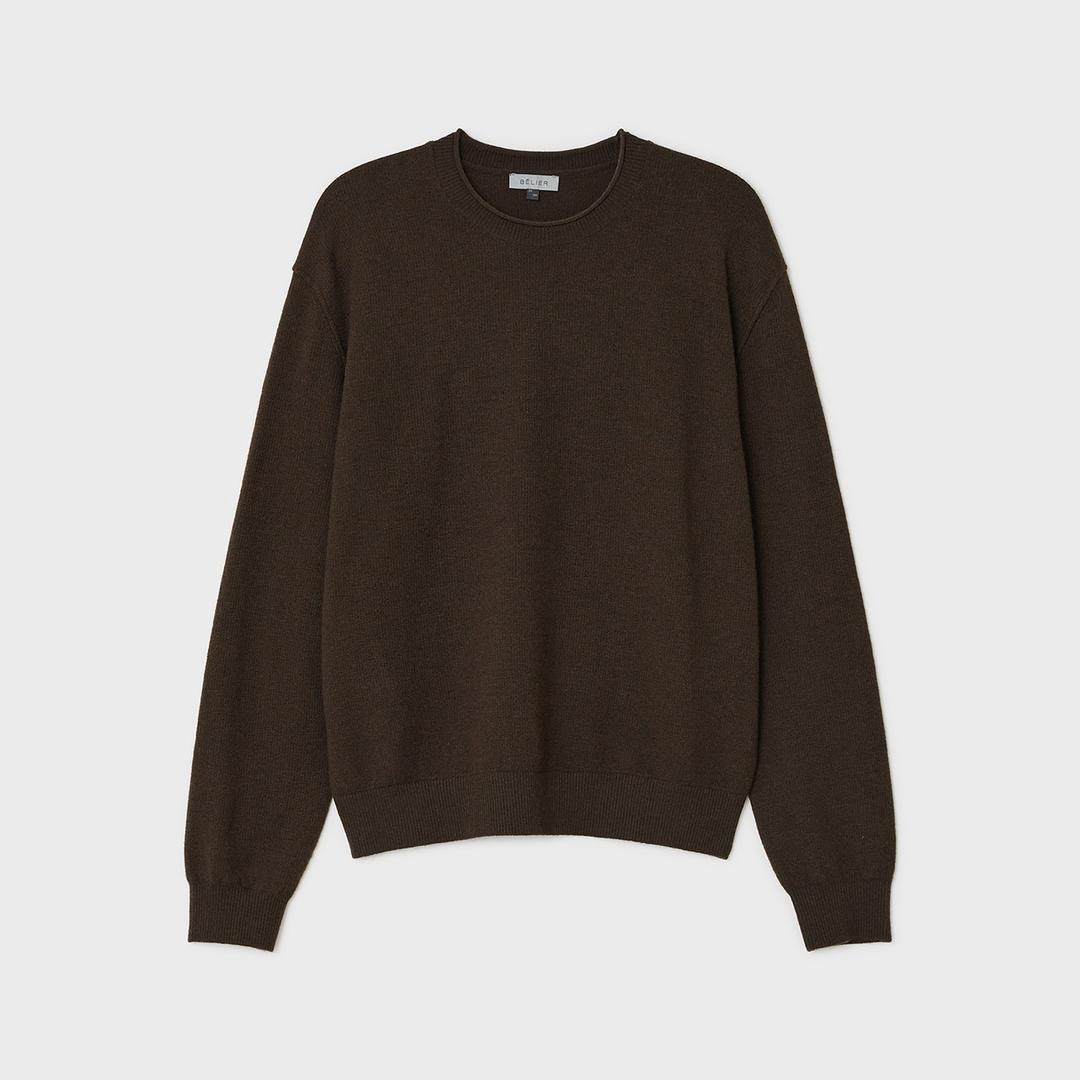 시티 풀오버 스웨터 - 카키 브라운