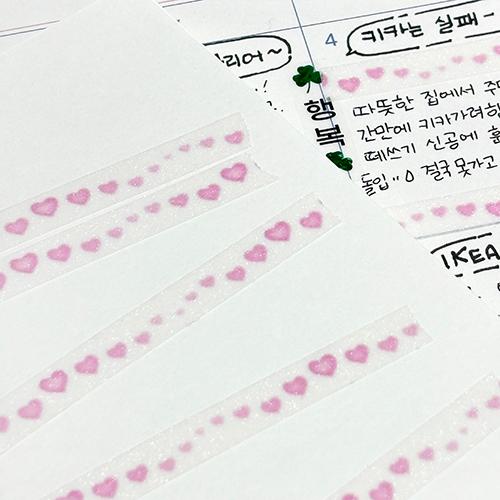 미담 | 하트크레센도 글리터 마스킹테이프