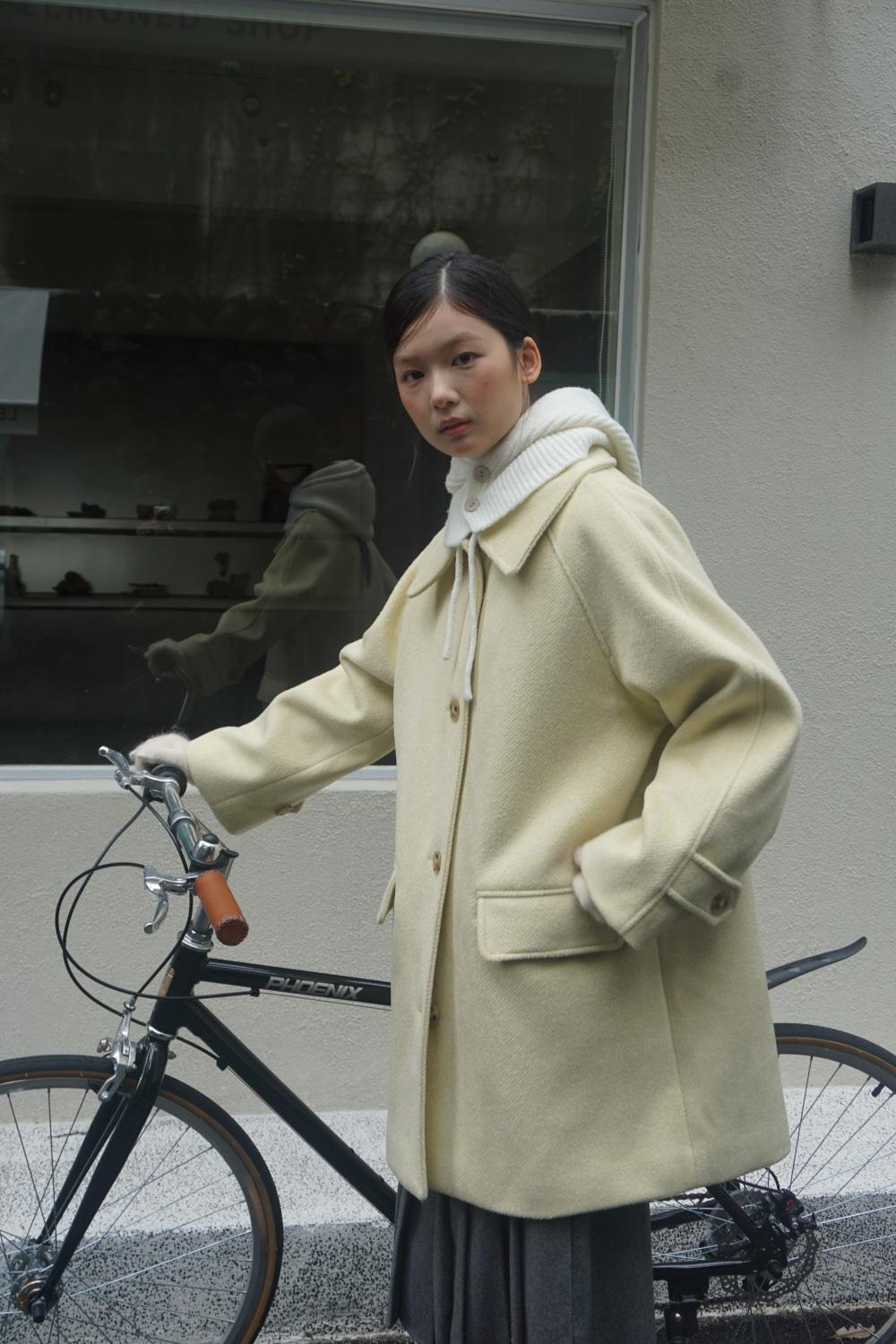 [11월10일 순차출고 예정] (woman) 오트 싱글 하프 코트_Butter