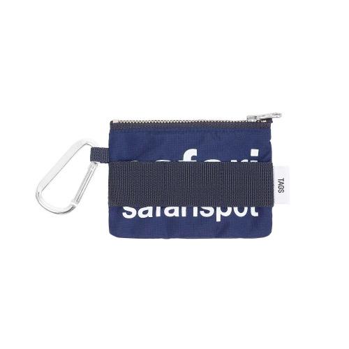 BASIC SAFARI KEYRING CARD WALLET (NAVY)