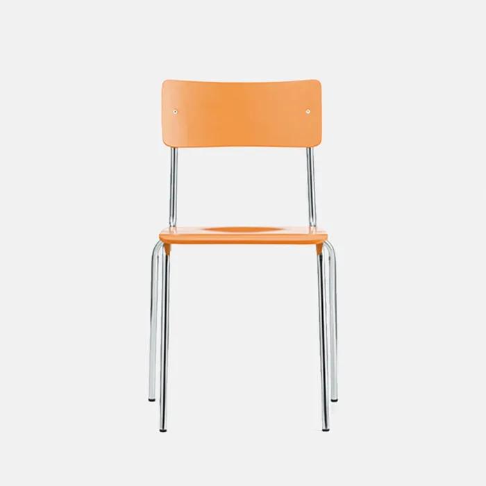 [L&C stendal] Comeback 041 Chair, Orange / Chrome (15085)