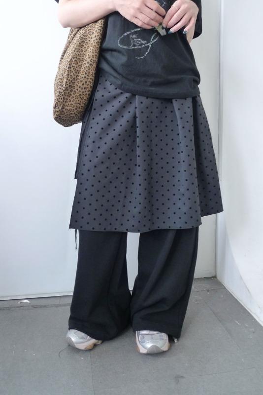 히피디피 dot wrap skirt + pants set (2color)