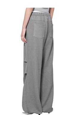 PINTUCK SWEATPANTS , GREY