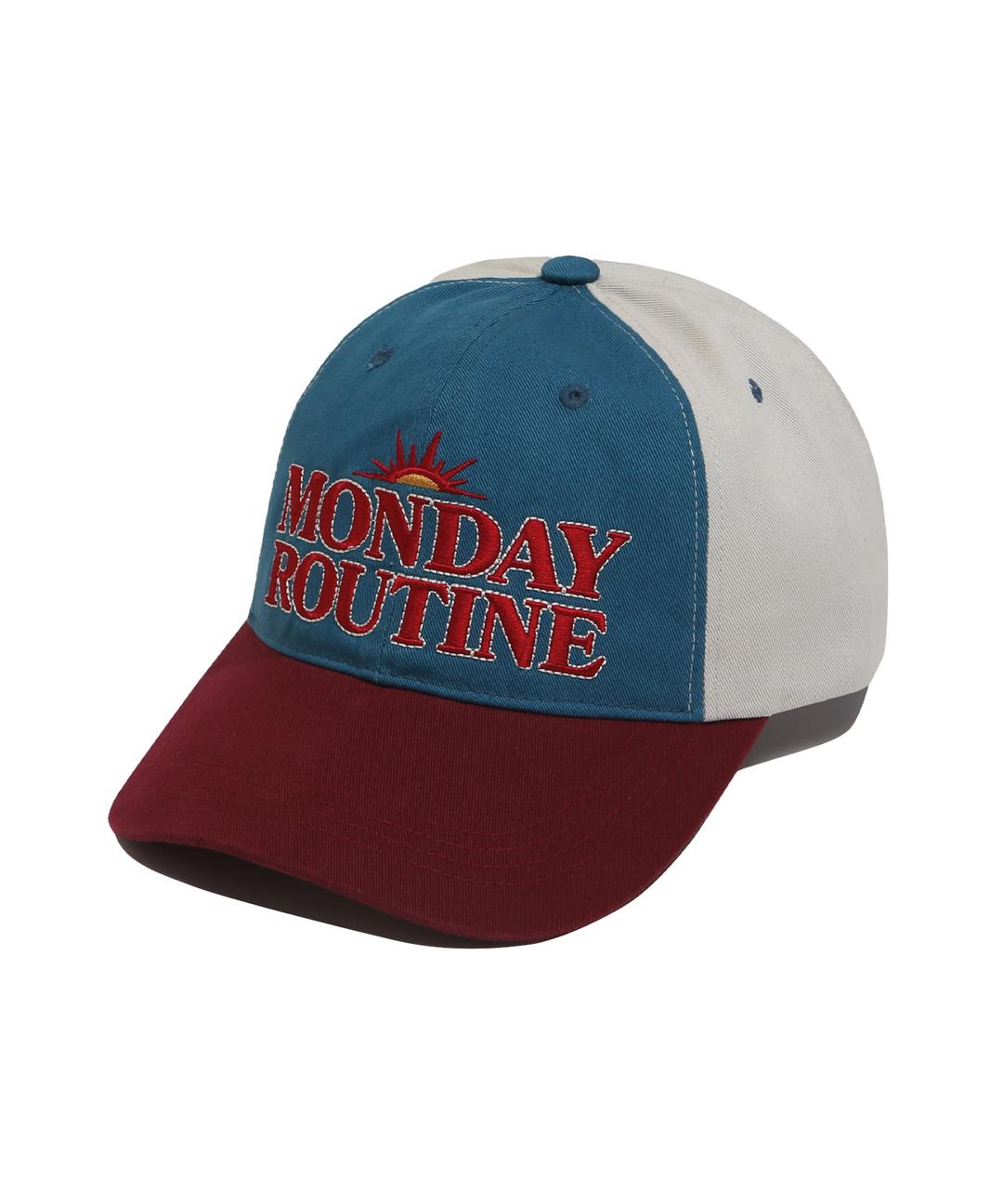 [10/26일] PHYPS® MONDAY ROUTINE COLOR STITCH CAP BURGUNDY