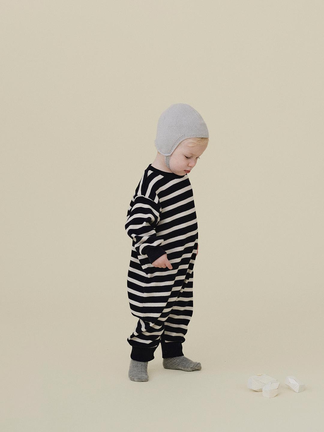 BABY) BENE B Knit Bonnet, Soft Blue