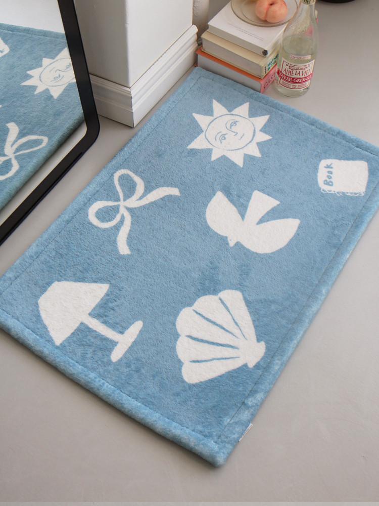 귀여운 발매트 피스피스 욕실 현관 화장실 극세사 워셔블 미끄럼방지