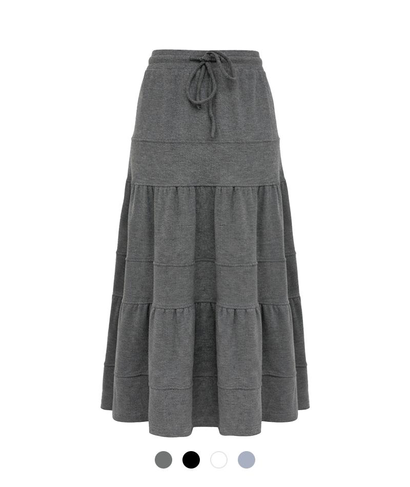 에어린 플로우 레이어 롱 스커트