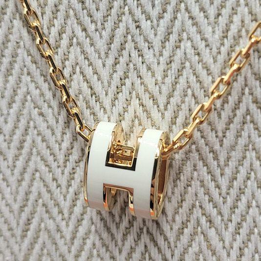 (당일출고) 에르메스 미니 팝아슈 목걸이 화이트 골드 H147992F49