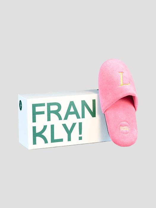 [Box Package] 벨루어 워셔블 홈 오피스 룸슈즈, 핑크