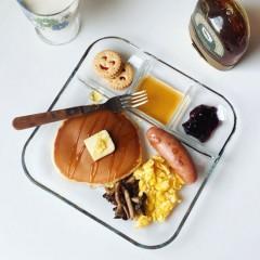 [10%] 클리어 사각 나눔 유리 접시 (2size)