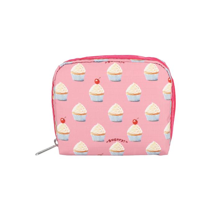 [LESPORTSAC] 스위트 컵케이크 딜라이트 스퀘어 코스메틱 파우치