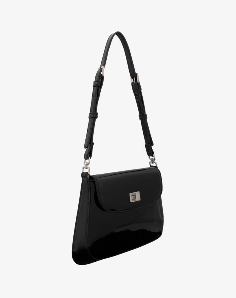 GLYNIT MILA BAG METALLIC DEEP BLACK 글린잇 밀라 백 딥 블랙