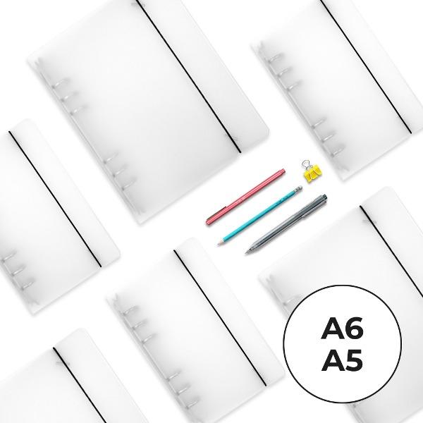 [A6/A5] 6공 다이어리 반투명 커버