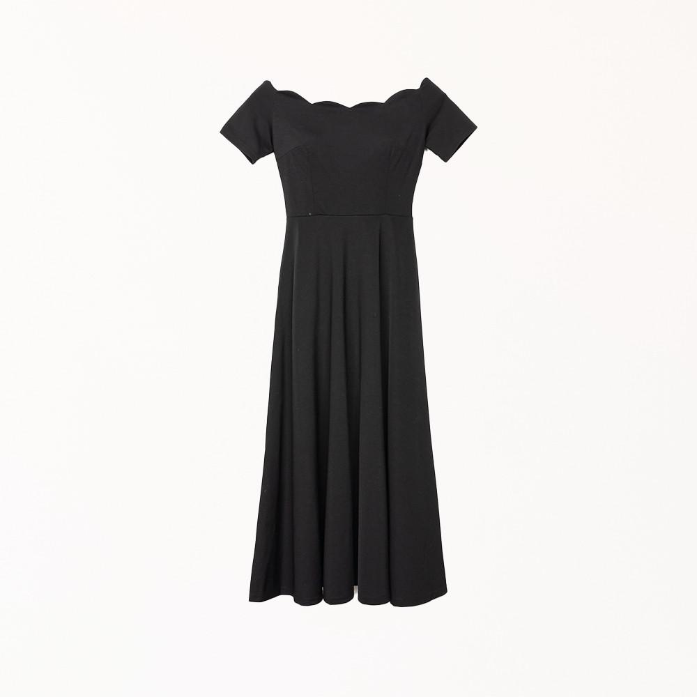 로에라 블랙 파티 시상식 이브닝 드레스