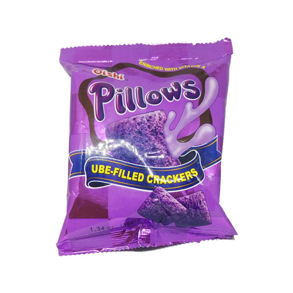오이시 Purple Yam pillows ube-filled crackers 38g [원산지:필리핀]