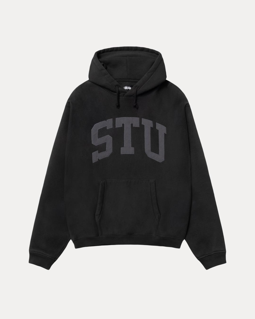 STU RELAXED HOODIE - Black / S