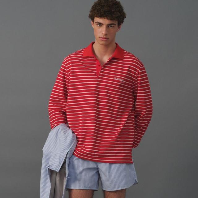 M.C UNISEX, Stripe PK Shirt / Red Pink