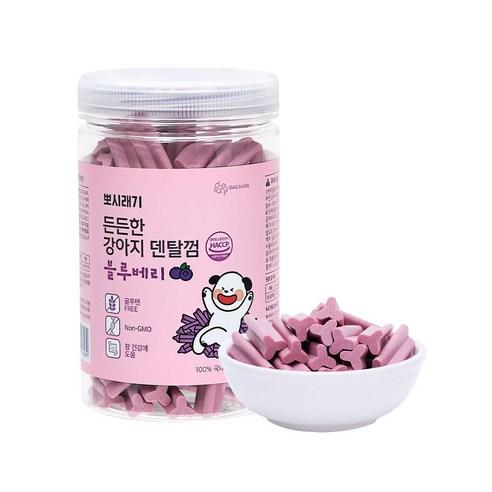 뽀시래기 든든한 강아지 덴탈껌, 블루베리, 300g, 1개 - 덴탈껌 | 쿠팡