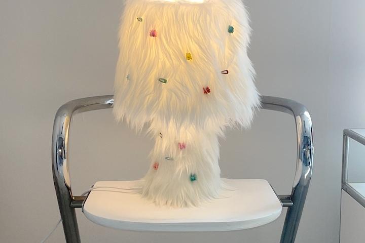 화이트 단독컬러! furry lamp_6colors 단스탠드 퍼 조명