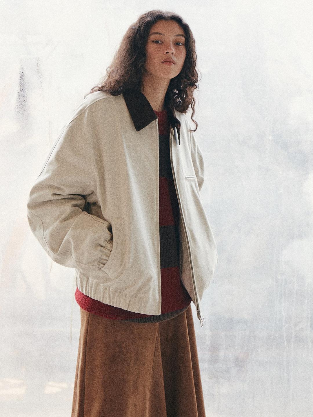 Work Blouson - Ivory