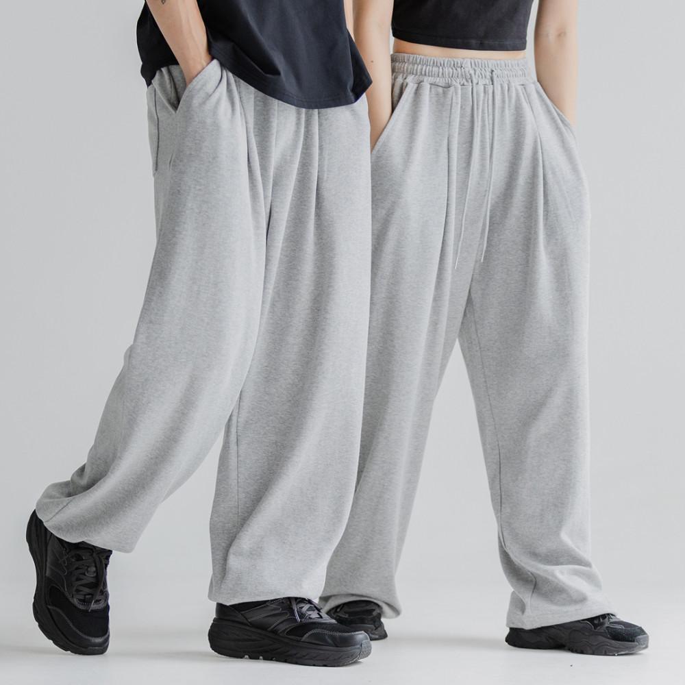 [82+] 쿨메쉬 트레이닝 팬츠 시원한 바지 남자 여자 공용 스트링 와이드 조거 밴딩