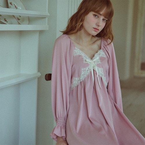 [4547-BCFHO] 라발리에르 원피스 Indi pink