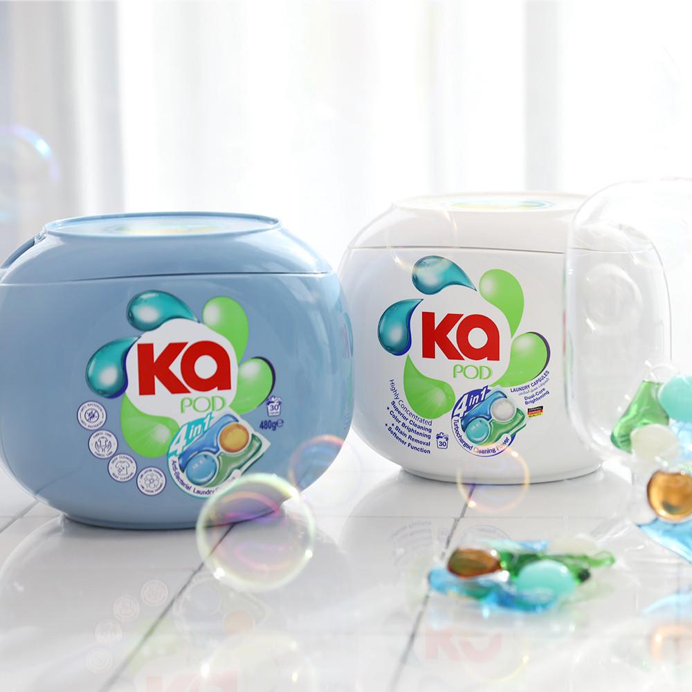 카포드 듀얼코어 캡슐세제 30개입, 2개 일반 드럼용 고농축 세탁세제